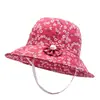 Chapéu Bucket Estiloso de Primavera e Verão para Mães de Meia-Idade e Idosas, Chapéu de Sol Protetor Solar para Uso Externo para Mulheres Idosas, Chapéu de Sol Fino Dobrável
