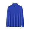Camisa Polo de Color Sólido con Mangas Largas y Cuello Camisero Camisa Polo Casual de Negocios Transpirable Absorbente de Sudor Ropa para Actividades de Team Building Camisa Cultural