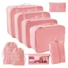 2025 Novas Sacolas Organizadoras Populares para Cosméticos, Mudança, Viagem, Conjunto de Sete Peças para Roupas, Colchas, Roupa Íntima, Desktop Atacado