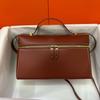 LP27 bolso caja de piel de vaca vintage nuevo de principios de otoño ExtraBag bolsa para lonchera casual gran capacidad portátil bolso de hombro