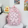 Mochila Linda de Alto Valor con Diseño de Graffiti Gran Capacidad Ligera Bolsa Escolar para Niñas Estudiantes de Primaria Secundaria Preparatoria Mochila