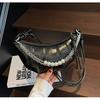 Bolsos de Nicho Transfronterizos para Mujer Primavera 2026 Nueva Moda Elegante Bolso Croissant de Moda Bolso Dumpling Bolso de Hombro Cruzado