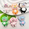 Muñeco de Animal de Dibujos Animados Accesorios de Resina para Tres Años DIY Hecho a Mano Imán para Refrigerador Pasador Llavero Colgante de Mochila Escolar de Moda