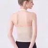 Camiseta de yoga sin mangas con cuello en V cruzado y almohadillas en el pecho, modeladora de cintura, sujetador deportivo reductor, camiseta de entrenamiento de Pilates y fitness