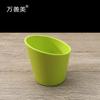 Melamina color diagonal tazón chafing dish tazón pequeño cubo para alimentos tazón para salsa tazón de plástico comercial autoservicio verduras verdes lechuga cubo