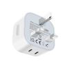 Carregador pd20w transfronteiriço adequado para carregador Samsung Apple 15 certificado UKCA 20w padrão UK AC plugue multiportas