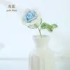 Flor de Hilo de Rosa de Jamaica Tejida a Mano Flor Artificial Flor Artificial Decoración de Ramo DIY Producto Semiterminado Venta al por Mayor Regalo del Día del Maestro