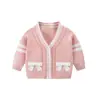 Suéter para Meninas Estilo College Outono e Inverno Jaqueta Cardigan Tricotada 2022 Nova Jaqueta JK Japonesa Moda de Inverno Infantil