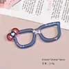 Accesorios de Resina para Manualidades de Dibujos Animados Joyería Lazo Gafas Pegamento de Crema Pasador Funda de Teléfono Móvil Hebilla de Zapato Llavero Colgante