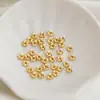 Relleno de Oro de 14K Color Duradero Cuadrado Retorcido Separador Redondo Engranaje de Flor Material para Abalorios Pulsera DIY Joyería