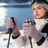 Guantes Calientes de Invierno para Hombres y Mujeres, Deportes al Aire Libre, Ciclismo y Conducir, Engrosados y de Terciopelo, a Prueba de Frío y Viento, Guantes Versátiles para Pantalla Táctil