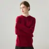 Suéter de Cachemir con Capucha para Bebé Estilo Sencillo para Mujer Suéter de Punto Jersey con Cordón con Capucha Sudadera de Punto Grueso Informal Capa Base