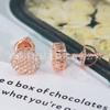 2022 Amazon Nuevo Plata s925 Set Moissanita Hip Hop Joyería Aretes Outlet de Fábrica de Origen