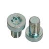 Tornillo de máquina GB6191 cabeza cilíndrica delgada de ciruela grado 8.8 zinc blanco azul M6M8M10 tornillo antirrobo cabeza corta acero al carbono medio