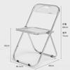Mesa Plegable de Acrílico Transparente Escritorio Portátil para Oficina Estudio Mesa y Silla Combinación Nórdica Dormitorio Hogar Celebridad de Internet