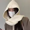 Gorro de punto Kawanishi para turismo con borla roja para mujer, otoño e invierno, viaje por el Día Nacional, sombrero de lana calado para pradera
