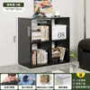 Gabinete de ocho compartimentos, gabinete negro, librero de pared, gabinete de almacenamiento, mesita de noche, gabinete de almacenamiento para el dormitorio
