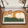 Alfombra de Piso para Baño de Dibujos Animados Dopamina 2026 Nuevo Estilo Americano Entrada de Baño Alfombrilla Absorbente para Pies Inodoro Alfombrilla Antideslizante