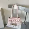 Bolsas de nicho Shuai Mi Jia, bolsa de bowling, bolsa de ombro com laço, bolsa de mão de grande capacidade, bolsa de ombro, bolsa tote para mulheres