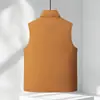 Chaleco de plumas para hombre, otoño/invierno, cuello alto, cierre de cremallera, 90% plumón de pato blanco, cálido, chaqueta sin mangas casual para hombres jóvenes y de mediana edad
