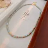 Collar de piedra Shoushan con cuentas de estilo étnico, cadena de clavícula personalizada retro de moda, collar de temperamento de nicho de alta gama al por mayor