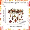 Pegatinas Electrostáticas para Vidrio con Temática de Otoño, Sin Pegamento y Fáciles de Aplicar, Adecuadas para Varios Entornos, Decora el Espacio con una Atmósfera Romántica de Otoño Pegatinas para Ventana