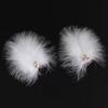 Nuevo Super Fairy - Tocado de plumas blancas, horquilla para el pelo de celebridades de Internet, vestido de novia, fotografía diaria, viaje, accesorios distintivos para el cabello con plumas dulces