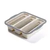 Contenedores de Almacenamiento de Alimentos Compartimentados de Silicona Transfronterizos, Papel Film de Grado Alimenticio, Contenedores de Almacenamiento de Alimentos para el Hogar, Almacenamiento en Refrigerador, Loncheras Selladas