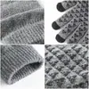 Luvas de Tricô para Tela de Toque de Inverno Amazon para Homens, Tamanho Grande, Quentes, Espessadas, Antiderrapantes, Luvas de Ciclismo para Uso ao Ar Livre