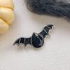 Broche de Murciélago Demonio de Halloween Transfronterizo Europeo y Americano Gota de Aceite Cristal Personalizado Moda Ropa