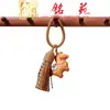 Pingente Chaveiro Cavalo Pintado, Ornamento Pendurado Carruagem de Cavalo Esculpida em Sândalo Yiming Xianyuan, Pingente de Bolsa, Corrente para Celular Presente