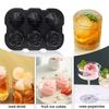 Forma de Gelo Rosa para Alvenaria Mais Vendida Transfronteiriça Caixa de Gelo Doméstica Bola de Gelo para Whisky Cubo de Gelo Molde de Gelo Forma de Gelo de Silicone