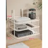 Soporte para Router Soporte de Pared Set sin Taladro Caja de Almacenamiento para Decodificador Módem Óptico Estante WiFi