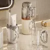 Set de Tazas de Tocador de Viaje Portátil Cepillo de Dientes Taza para Enjuague Bucal Herramientas Dentales Pasta de Dientes Caja de Almacenamiento para Cepillo de Dientes Taza para Cepillo de Dientes