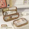 Estuche para lápices de 9 capas, de pie, con alto atractivo estético, estilo ins, para niñas y niños, caja de papelería 2026, gran capacidad, estuche simple