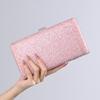 Nova bolsa de noite europeia e americana com cravejado de diamantes, bolsa de ombro transversal feminina, bolsa de mão para madrinha de casamento com diamantes para banquete