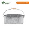 Cesta de ferramentas com compartimento oval cesta de armazenamento de cozinha ferro galvanizado faca e garfo hashis cesta de armazenamento de ferro