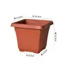 Vaso de Flor de Plástico para Orquídeas Grandes e Jiboias, Vaso de Galão, Espessado e Durável com Base, Adequado para Plantas de Jardim e Plantas em Vasos