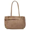 Nova bolsa tote de camurça outono/inverno para mulheres, com textura vintage, detalhe de cinto e grande capacidade, perfeita para o dia a dia e pode ser carregada sob o braço ou como bolsa de ombro.