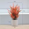 Amazon flor artificial lavanda espiga de hoja puntiaguda ramo planta verde artificial boda decoración del hogar flor de plástico bonsái