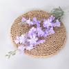 Flocagem 2 garfos delfínio simulação jacinto flor de seda caminho de casamento liderança sala de estar decoração violeta fábrica atacado
