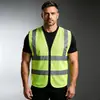 Coletes refletivos para canteiros de obras, projetos de construção chineses, roupas refletivas de segurança, impressão de logotipo personalizado, uniformes de trabalho