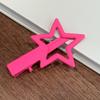 Candy Color Metal Star Hairpin Frente Feminina Fringe Clip Sweet Hairpin Cabelo quebrado Duckbill Clip Headwear Verão
