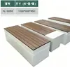 Banco de Piscina Combinado con Árbol de Forma Irregular de Fibra de Vidrio, Silla Creativa Blanca para Jardín Exterior y Paisajismo al Lado del Árbol para Oficina de Ventas, Venta al Por Mayor