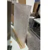 Pata de Mesa Transparente de Acrílico con Gradiente Negro Soporte Curvo Mesa de Café Isla Soporte Pata de Mesa Pie de Mesa