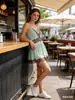 Marca Z Comercio Exterior Transfronterizo Estilo Europeo y Americano Za Ropa Popular para Mujer 2026 Verano Nuevo Vestido Corto de Encaje Patchwork