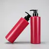 Peluche Pe Personalizado Material Suave Botella Redonda 300ml Gel de Ducha Champú Loción para Bebé Niños Botella Rellenable Tipo Dispensador