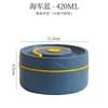 Lonchera aislada 304 redonda de doble capa portátil de acero inoxidable multicapa lonchera sellada con tapa para estudiantes en el trabajo