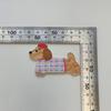Lindo Cachorro Saltando de Dibujos Animados Accesorios de Acrílico Material para Manualidades DIY Adorno para el Cabello Funda para Teléfono Móvil Parche Agujero Zapatos