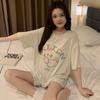 Pijama Nuevo 2025 para Mujer, Shorts de Verano de Manga Corta Que se Pueden Usar Afuera, Lindo Conjunto de Ropa para el Hogar Estilo Princesa Dulce de Dibujos Animados